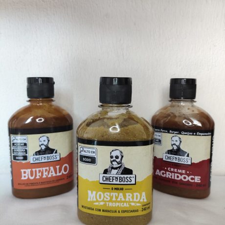 Kit 3 Super Molhos Chef'nBoss 240ml